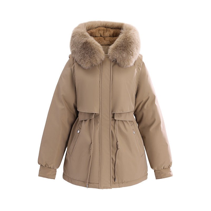 Miss | Jas Dames Korte Thermoparka Afneembare Bontkraag - Polyester - Miss Madera MIS-GMQXXW