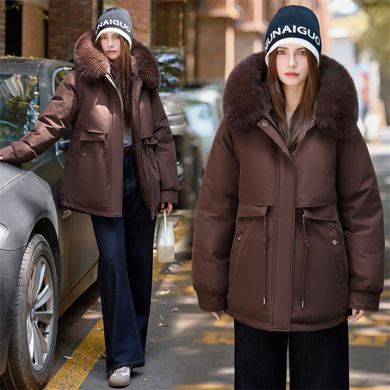 Miss | Jas Dames Korte Thermoparka Afneembare Bontkraag - Polyester - Miss Madera MIS-LSUNT5