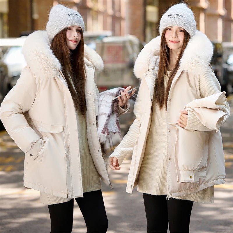 Miss | Jas Dames Korte Thermoparka Afneembare Bontkraag - Polyester - Miss Madera MIS-GMQXXW