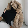 Miss | Jas Dames Maxi Gewatteerd Hoge Kraag Oversized - Miss Madera MIS-UKMOQF