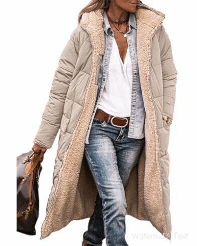 Miss | Jas Dames Omkeerbaar Teddy-Fleece Gewatteerd - Polyester - Miss Madera MIS-MLB4NX