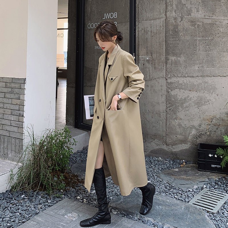 Miss | Jas Dames Oversize Trenchcoat Stijl Verlengde Snit - Miss Madera MIS-YUI0HK