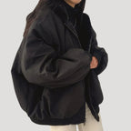 Miss | Jas Dames Oversized Lang Capuchon Éénknoop - Miss Madera MIS-S1QCES