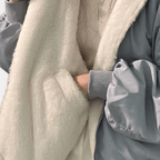 Miss | Jas Dames Oversized Lang Capuchon Éénknoop - Miss Madera MIS-S1QCES