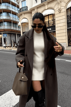 Miss | Jas Dames Oversized Mantel Double-Breasted Reverskraag - Miss Madera MIS-4QZZPP