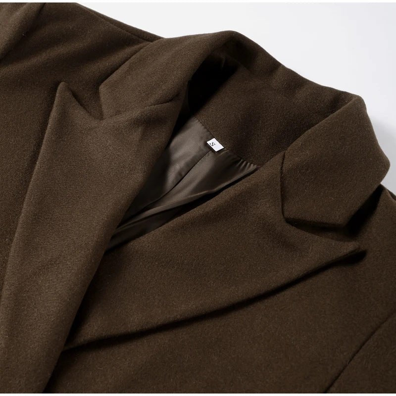 Miss | Jas Dames Oversized Mantel Double-Breasted Reverskraag - Miss Madera MIS-4QZZPP