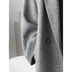 Miss | Jas Dames Oversized Revers Dubbele Knopenrij - Wol - Miss Madera MIS-UC1DIE