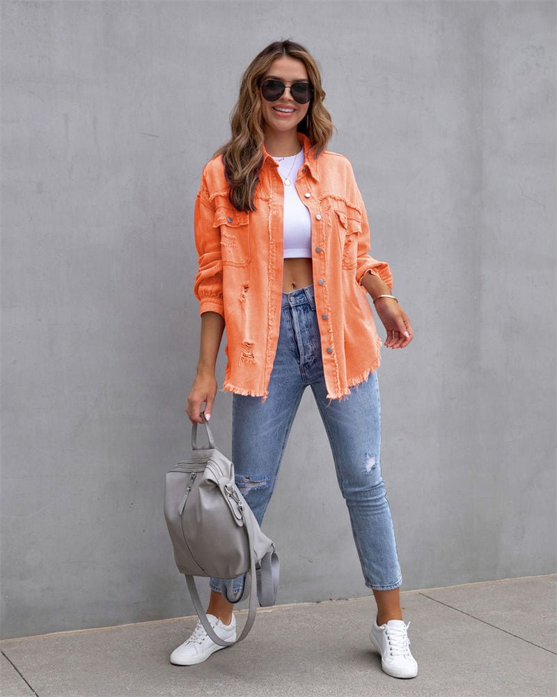Miss | Jas Dames Spijkerjas Casual Veelzijdig - Denim - Miss Madera MIS-J93X57