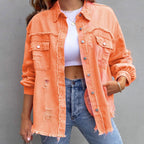 Miss | Jas Dames Spijkerjas Casual Veelzijdig - Denim - Miss Madera MIS-J93X57