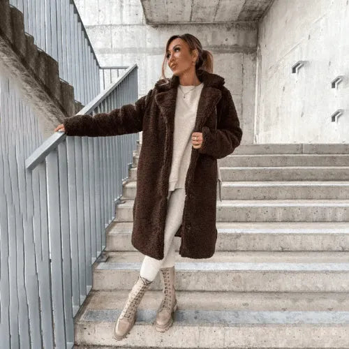 Miss | Jas Dames Teddy Relaxed Fit Knoopsluiting - Teddy - Miss Madera MIS-ZZQWL1