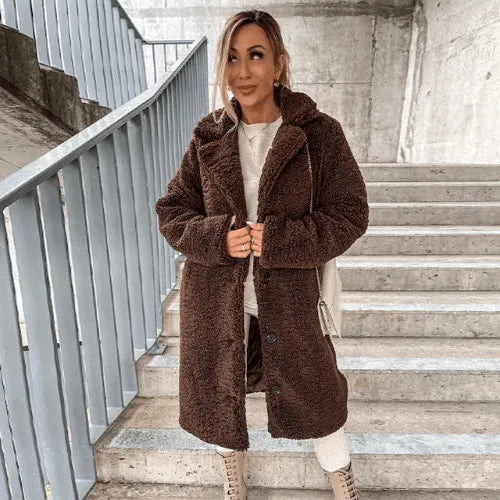 Miss | Jas Dames Teddy Relaxed Fit Knoopsluiting - Teddy - Miss Madera MIS-ZZQWL1