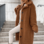 Miss | Jas Dames Teddy Relaxed Fit Knoopsluiting - Teddy - Miss Madera MIS-98KONB