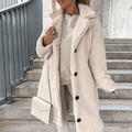 Miss | Jas Dames Teddy Relaxed Fit Knoopsluiting - Teddy - Miss Madera MIS-ZDNUXN