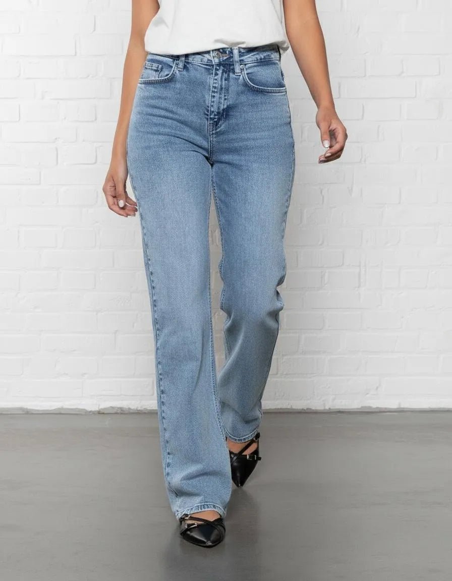 Miss | Jeans Dames Casual Straight - 100% denim - Miss Madera