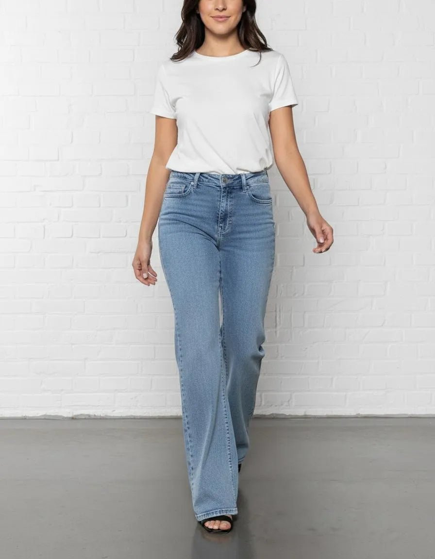 Miss | Jeans Dames Casual Straight - 100% denim - Miss Madera