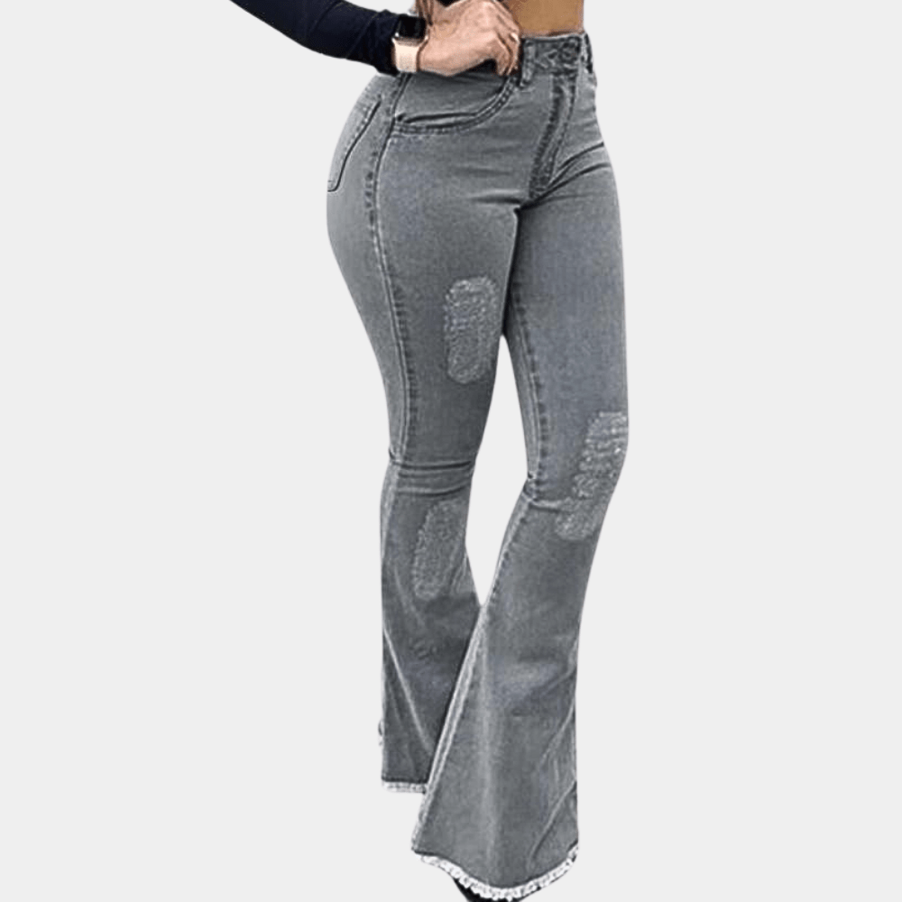 Miss | Jeans Dames Flared Fit - Stretch Denim - Miss Madera MIS-75C15E
