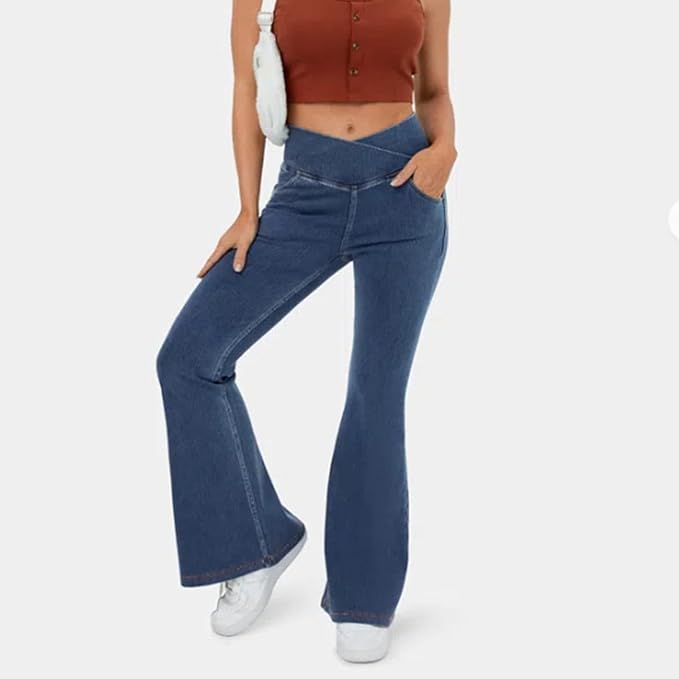 Miss | Jeans Dames Flared High Waist - Denim - Miss Madera MIS-9D0XNK