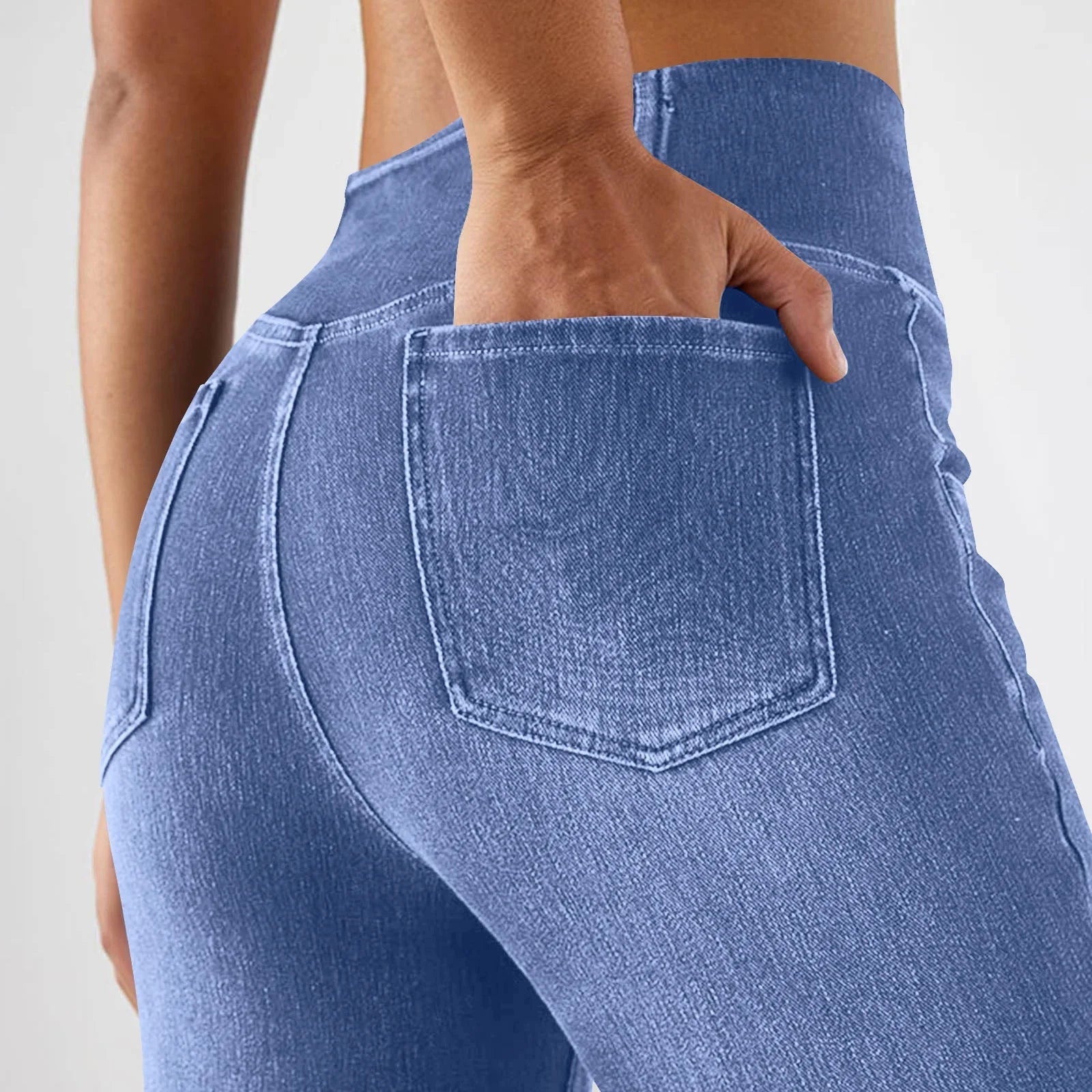 Miss | Jeans Dames Flared High Waist - Denim - Miss Madera MIS-UXIMY9