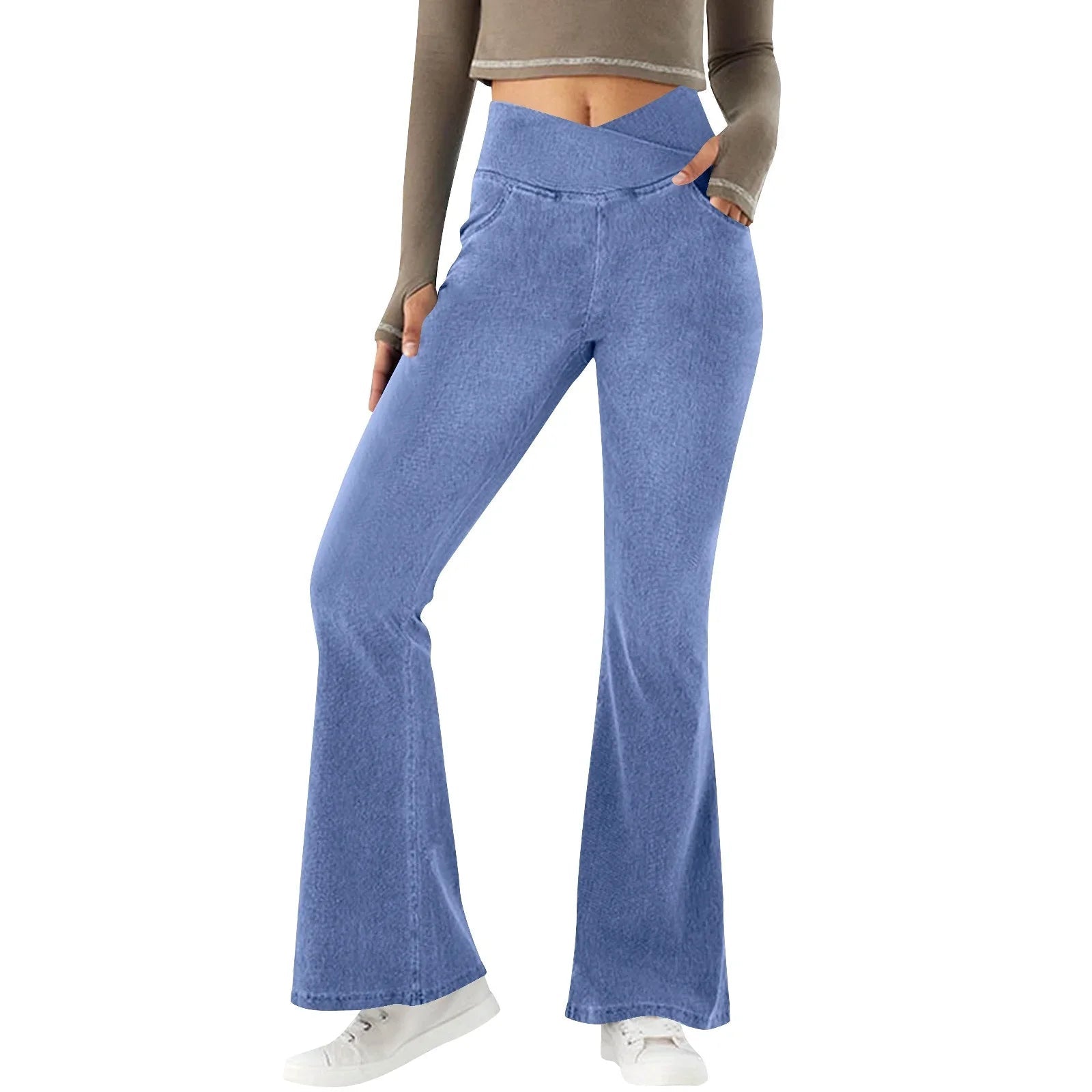 Miss | Jeans Dames Flared High Waist - Denim - Miss Madera MIS-UXIMY9