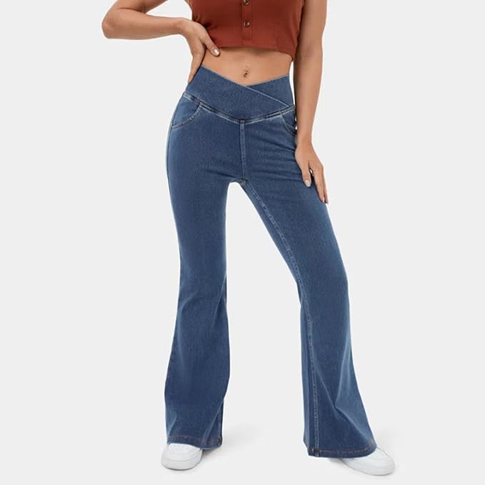 Miss | Jeans Dames Flared High Waist - Denim - Miss Madera MIS-9D0XNK