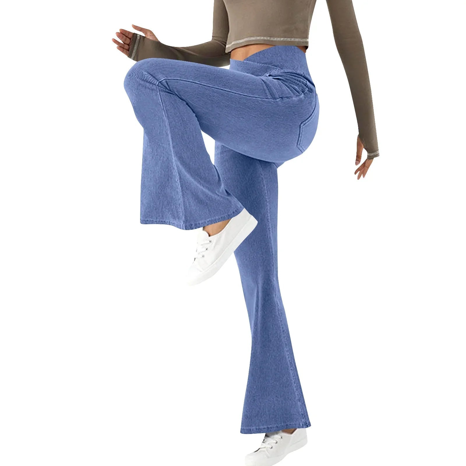Miss | Jeans Dames Flared High Waist - Denim - Miss Madera MIS-UXIMY9