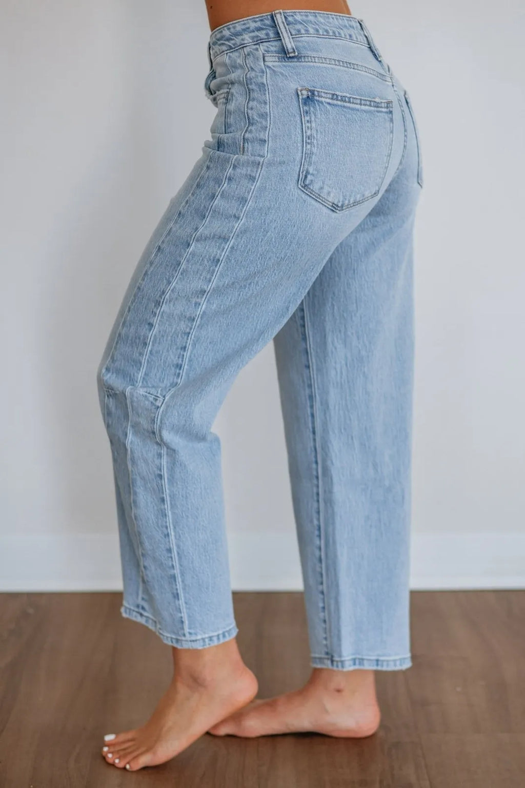 Miss | Jeans Dames High Rise Barrel Leg - Denim - Miss Madera MIS-3GGQX0