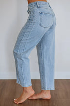 Miss | Jeans Dames High Rise Barrel Leg - Denim - Miss Madera MIS-3GGQX0