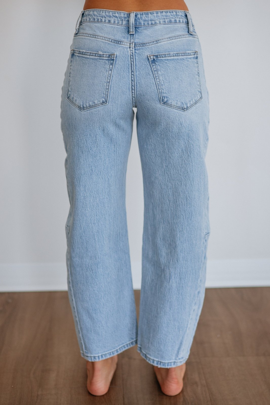 Miss | Jeans Dames High Rise Barrel Leg - Denim - Miss Madera MIS-3GGQX0