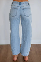Miss | Jeans Dames High Rise Barrel Leg - Denim - Miss Madera MIS-3GGQX0