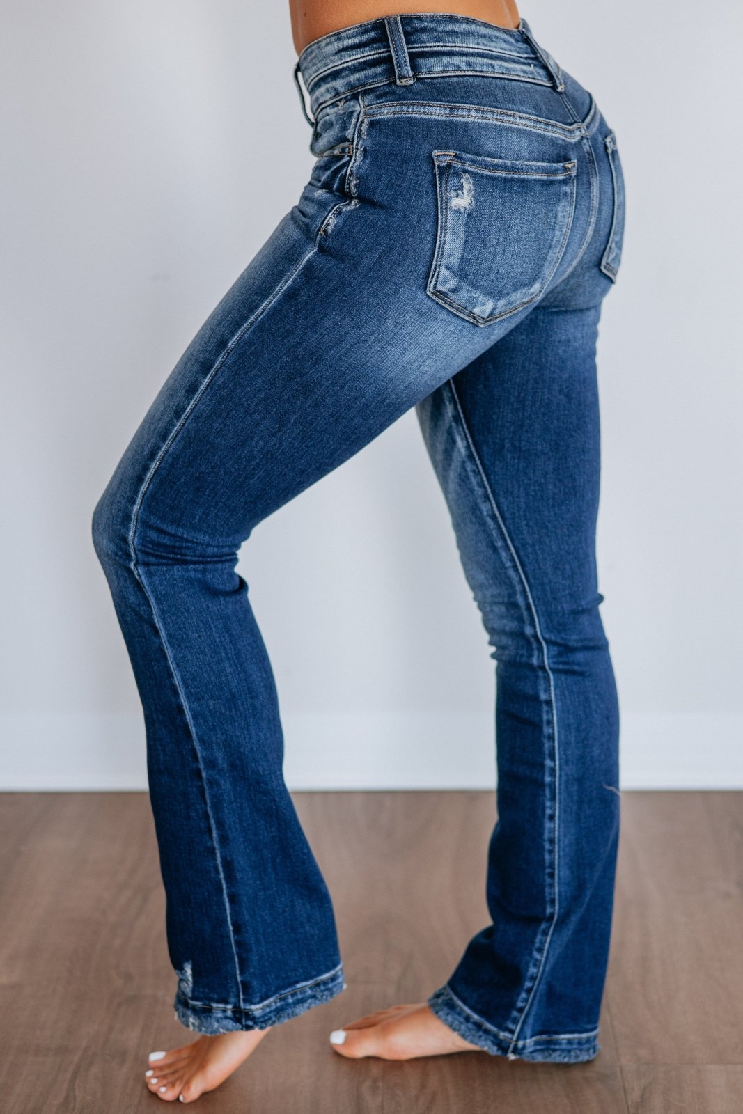 Miss | Jeans Dames High Rise Bootcut - Denim - Miss Madera MIS-7P4YBV