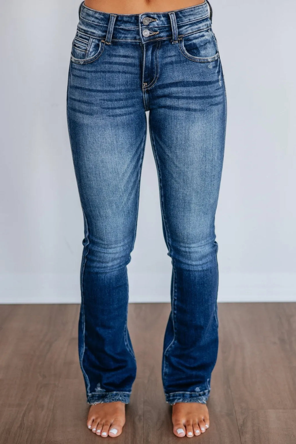 Miss | Jeans Dames High Rise Bootcut - Denim - Miss Madera MIS-7P4YBV