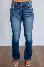 Miss | Jeans Dames High Rise Bootcut - Denim - Miss Madera MIS-7P4YBV