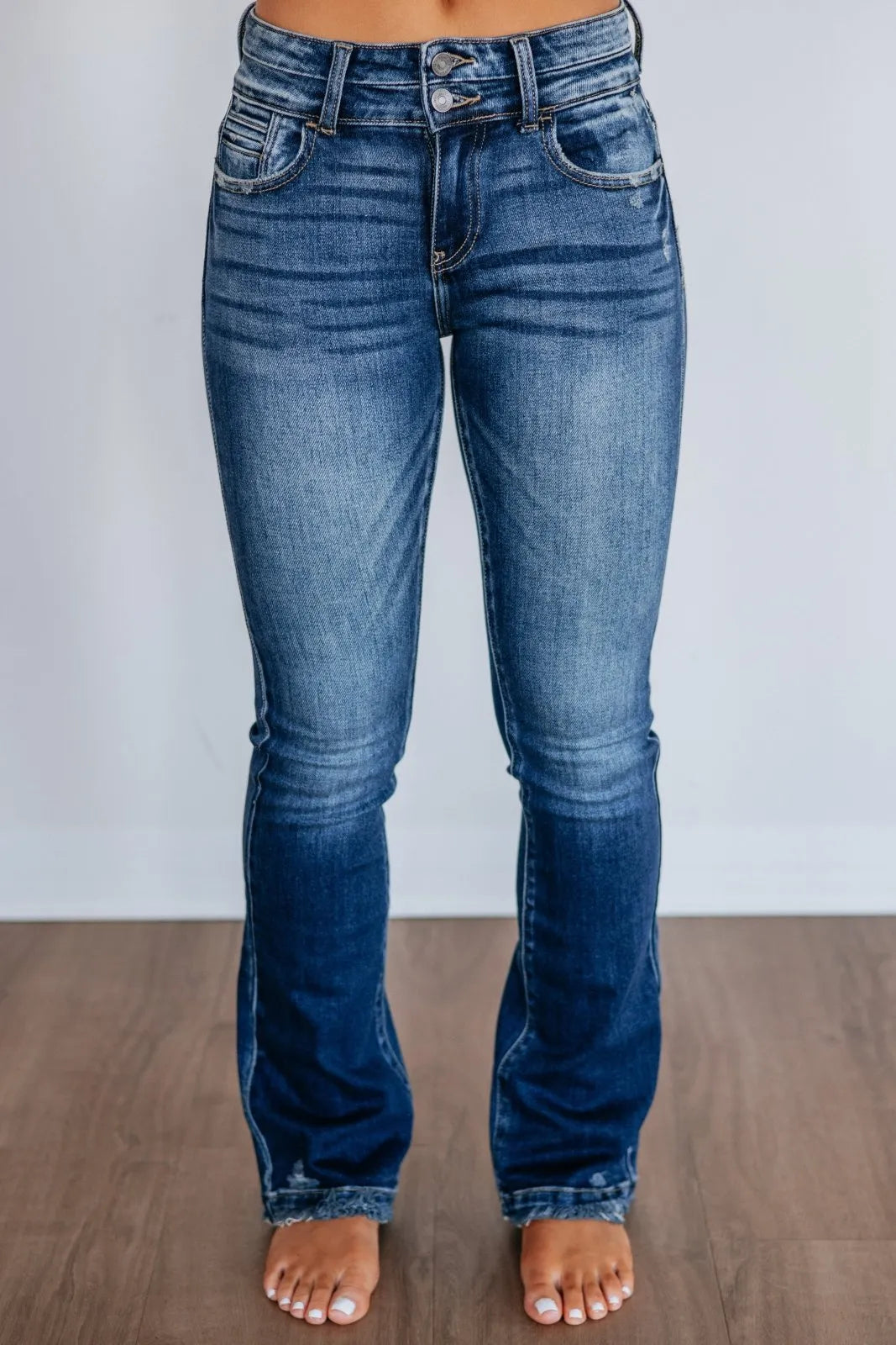 Miss | Jeans Dames High Rise Bootcut - Denim - Miss Madera MIS-7P4YBV