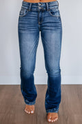 Miss | Jeans Dames High Rise Bootcut - Denim - Miss Madera MIS-7P4YBV
