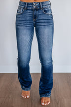 Miss | Jeans Dames High Rise Bootcut - Denim - Miss Madera MIS-7P4YBV