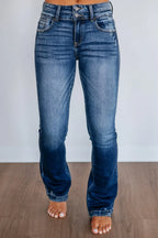 Miss | Jeans Dames High Rise Bootcut - Denim - Miss Madera MIS-7P4YBV