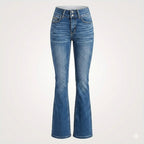 Miss | Jeans Dames High-Waist Flare - Denim - Miss Madera MIS-XCDLP6