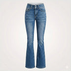 Miss | Jeans Dames High-Waist Flare - Denim - Miss Madera MIS-XCDLP6