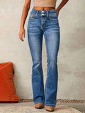 Miss | Jeans Dames High-Waist Flare - Denim - Miss Madera MIS-XCDLP6