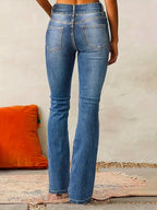 Miss | Jeans Dames High-Waist Flare - Denim - Miss Madera MIS-XCDLP6