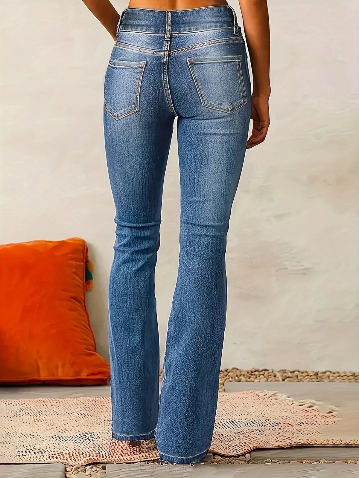 Miss | Jeans Dames High-Waist Flare - Denim - Miss Madera MIS-XCDLP6
