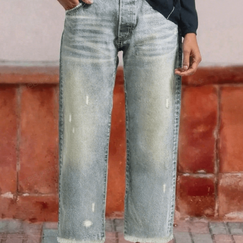 Miss | Jeans Dames Rechte Pijp Kort Retro - Denim - Miss Madera MIS-JTHKVU