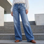 Miss | Jeans Dames Retro High Waist - Denim - Miss Madera MIS-EWWLD0