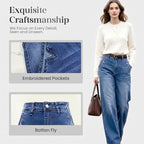 Miss | Jeans Dames Retro Hoge Taille - Denim - Miss Madera MIS-JD1XR0