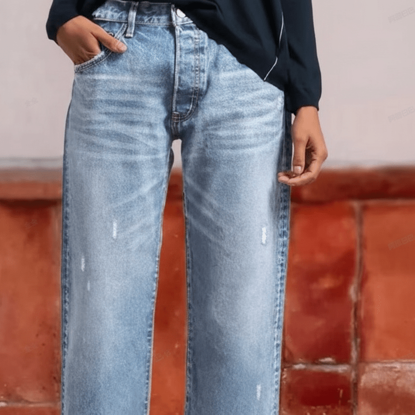 Miss | Jeans Dames Short Straight - Denim - Miss Madera MIS-390D58