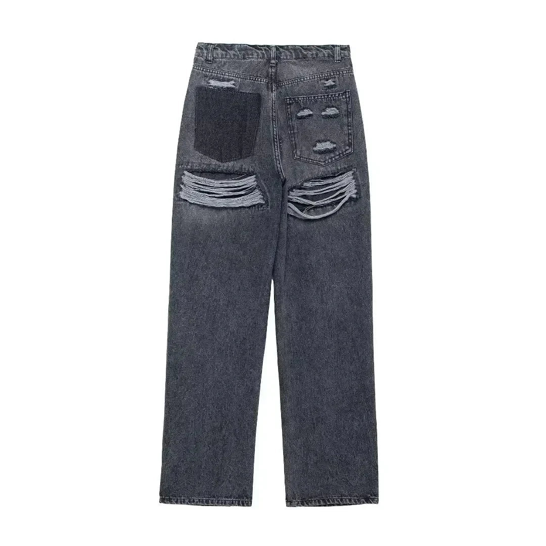 Miss | Jeans Dames Vintage High Waist Relaxed Fit - Denim - Miss Madera MIS-LL1XOE