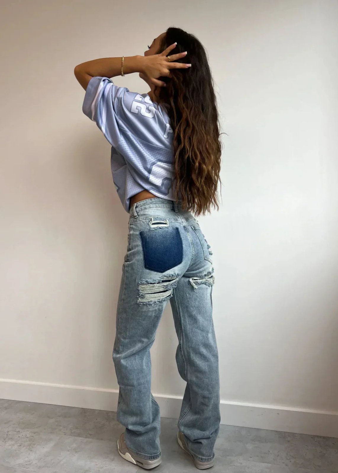Miss | Jeans Dames Vintage High Waist Relaxed Fit - Denim - Miss Madera MIS-LL1XOE