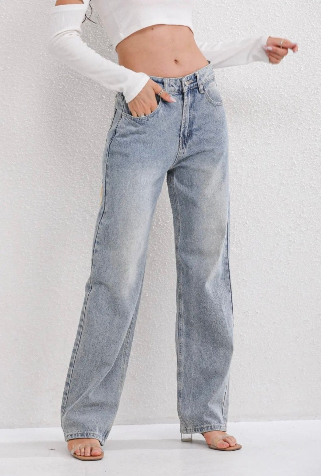 Miss | Jeans Dames Vintage High Waist Relaxed Fit - Denim - Miss Madera MIS-LL1XOE