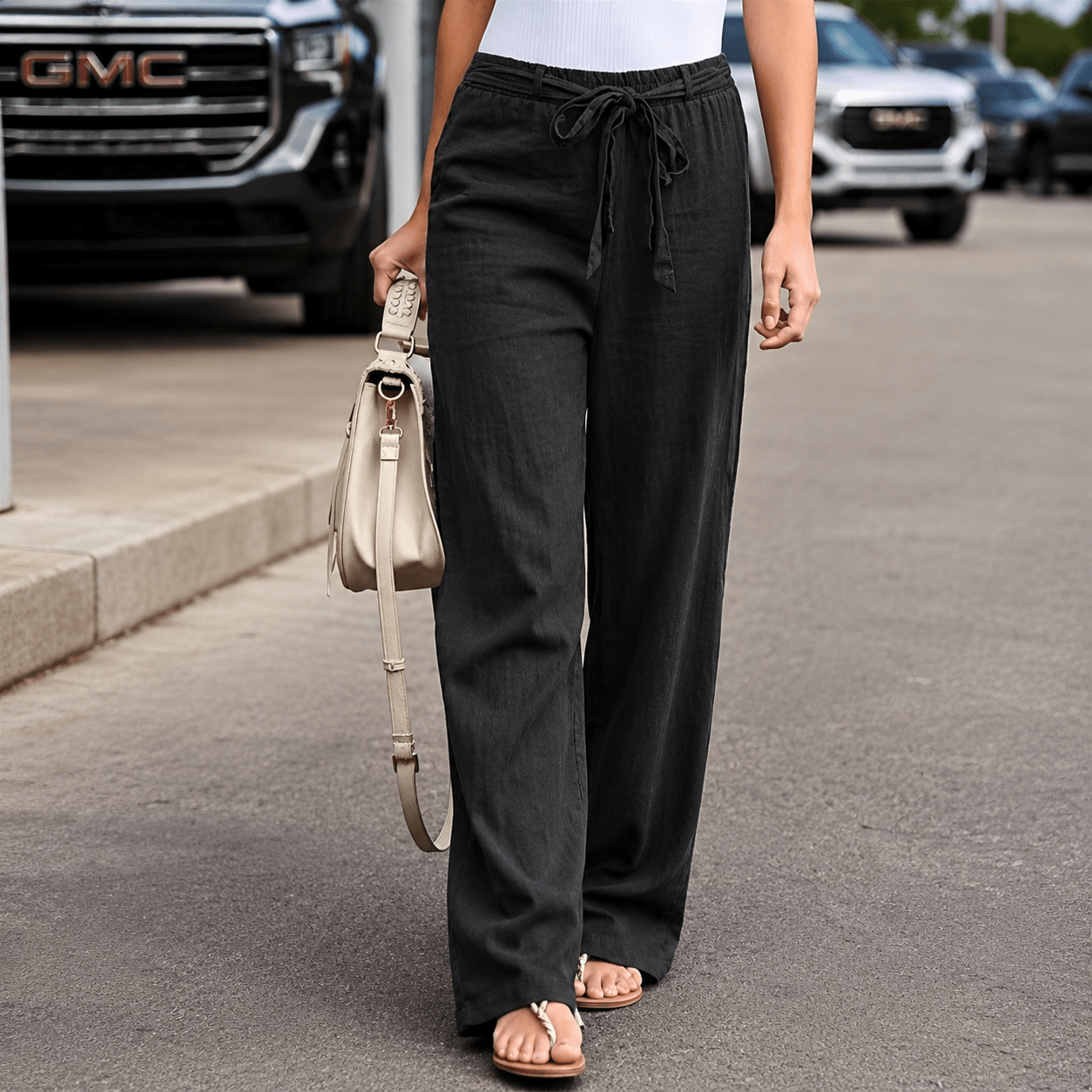 Miss | Jeans Dames Wide Leg Relaxed - Denim - Miss Madera MIS-KLE9JV