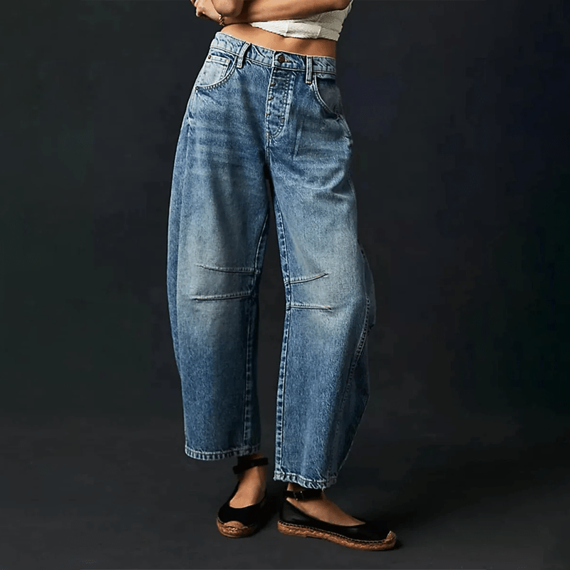 Miss | Jeans Dames Wijde Pasvorm Casual - Denim - Miss Madera MIS-P9FWN1